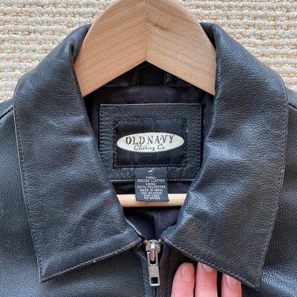 Vintage Old Navy Leather Jacket - Picture 4 of 8